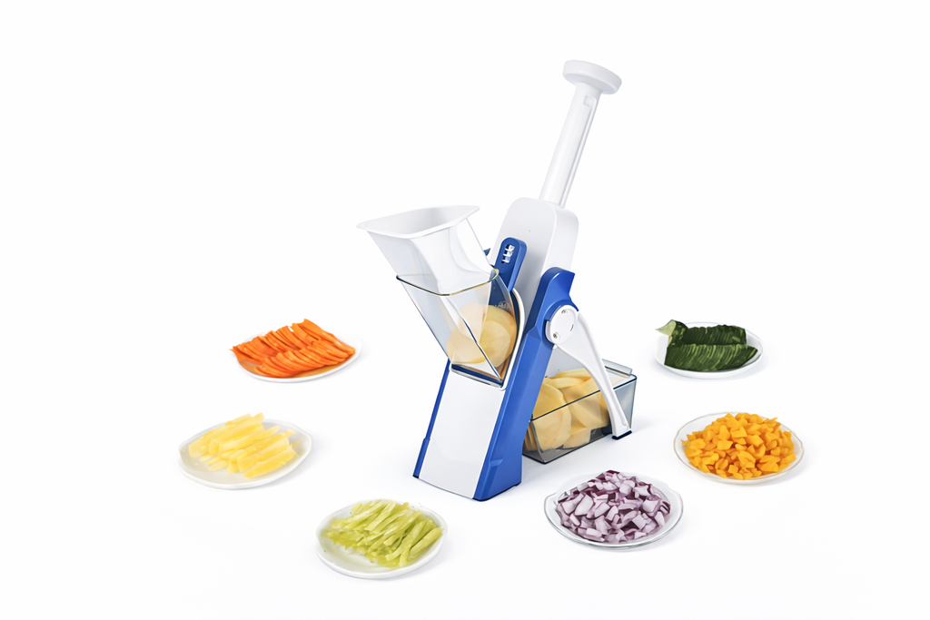 Coupe-Légumes 5-en-1 Multifonction – Râpe & Trancheuse Manuelle