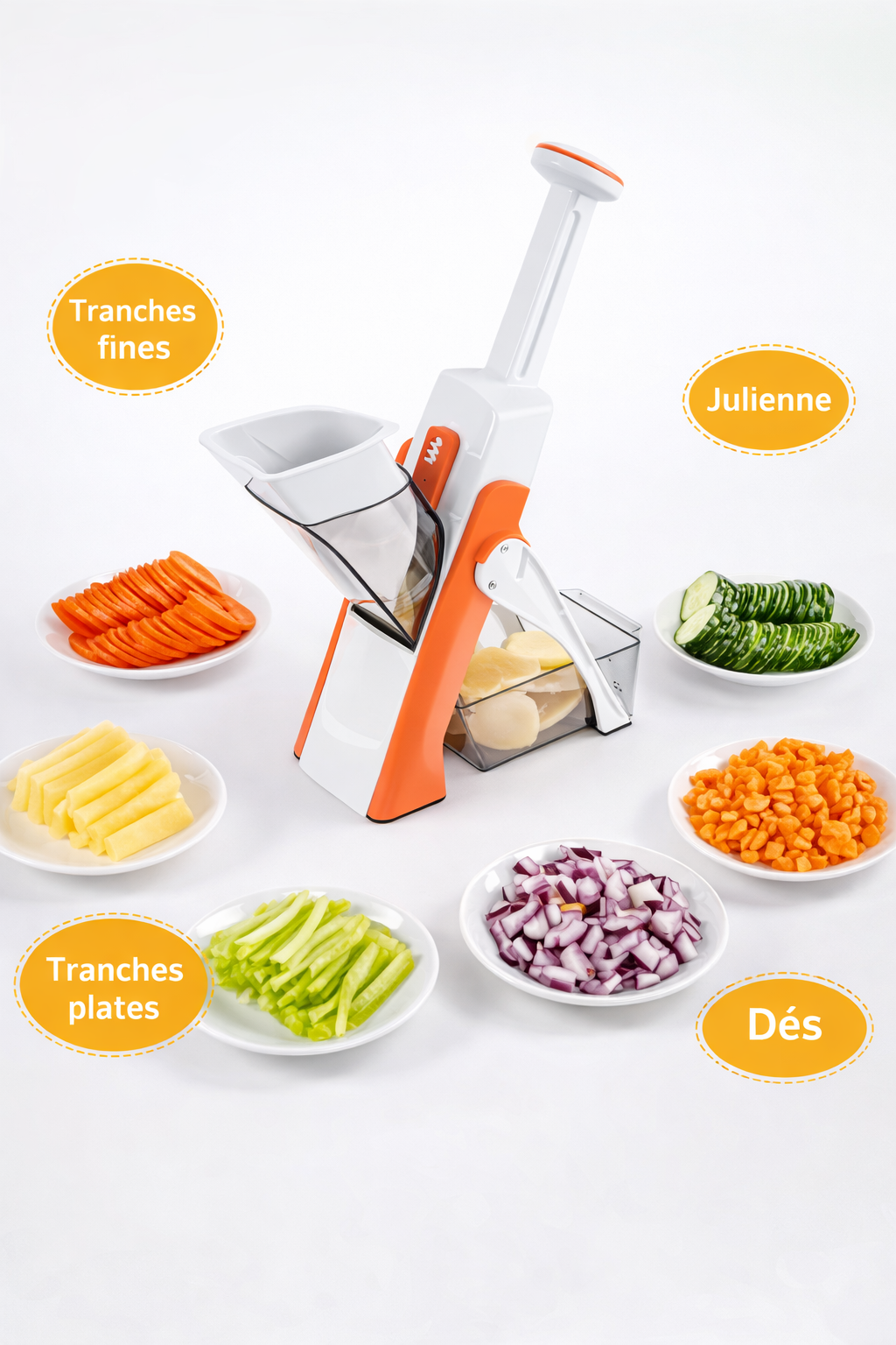 Coupe-Légumes 5-en-1 Multifonction – Râpe & Trancheuse Manuelle