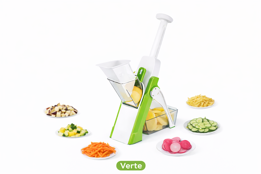 Coupe-Légumes 5-en-1 Multifonction – Râpe & Trancheuse Manuelle