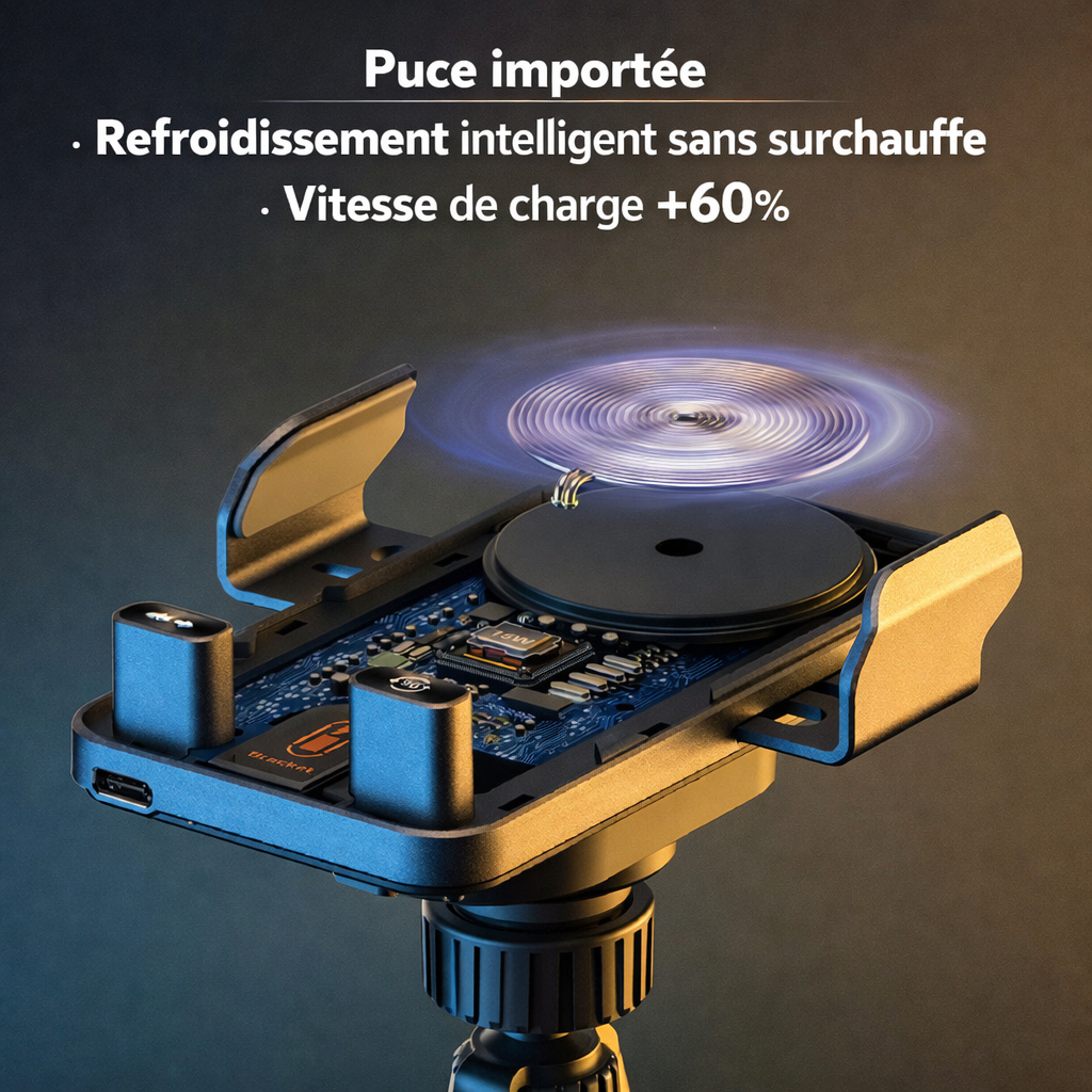 Support téléphone voiture automatique Charge intégrée (360°)