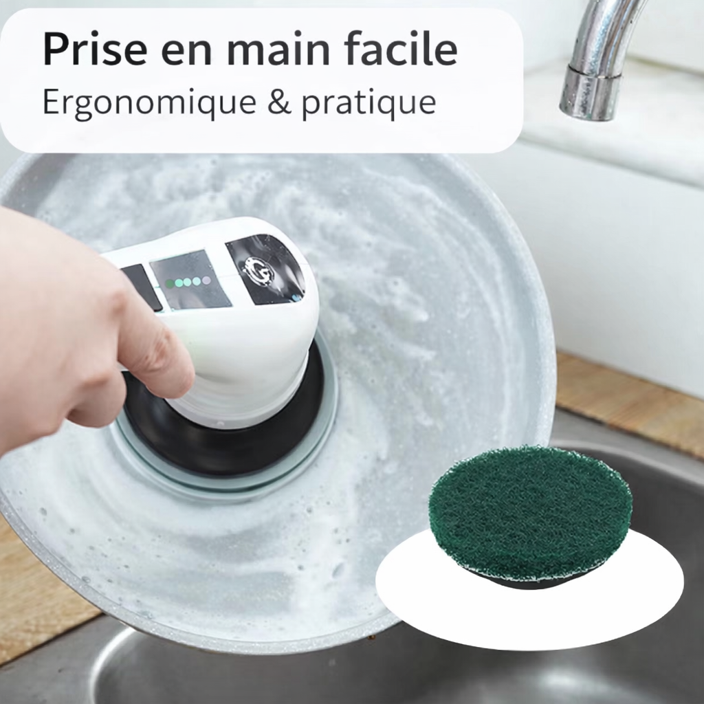 Brosse électrique sans fil 7-en-1 – Nettoyage cuisine & salle de bain