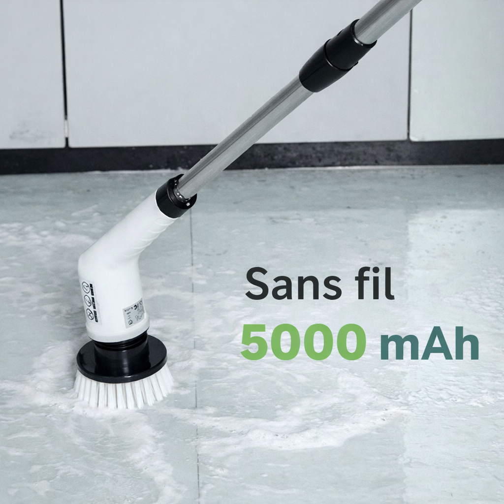 Brosse électrique sans fil 7-en-1 – Nettoyage cuisine & salle de bain