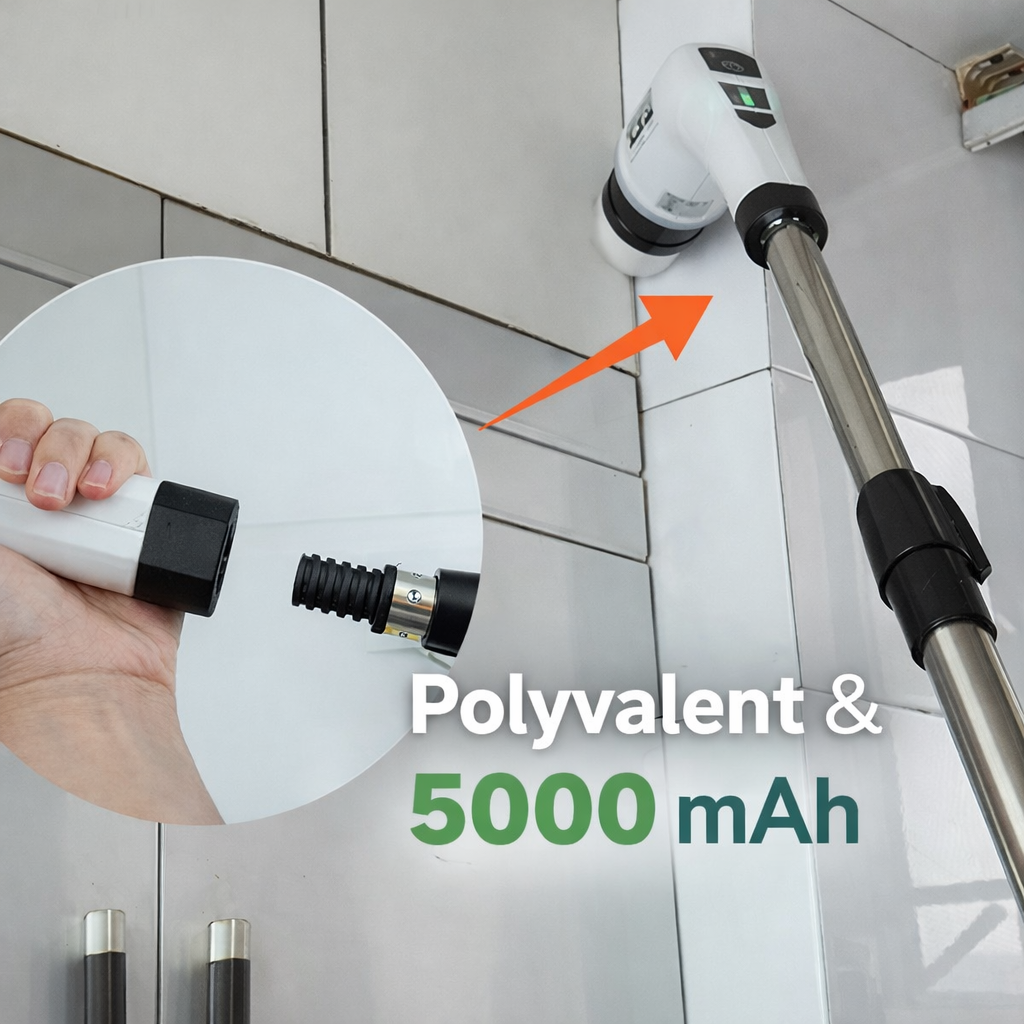 Brosse électrique sans fil 7-en-1 – Nettoyage cuisine & salle de bain