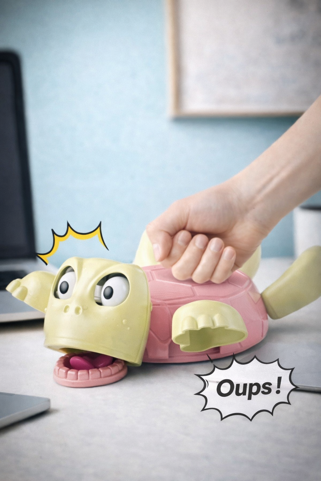 Sous-verre Tortue 3D Surprise – Support de Tasse Original & Décoratif